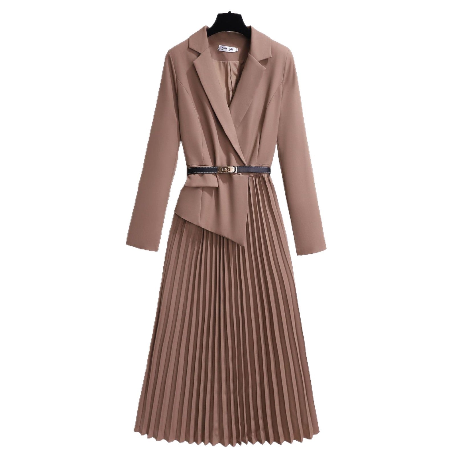 Suits with pleated dresses