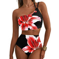 Women's Floral Print High-Waisted Bikini Set