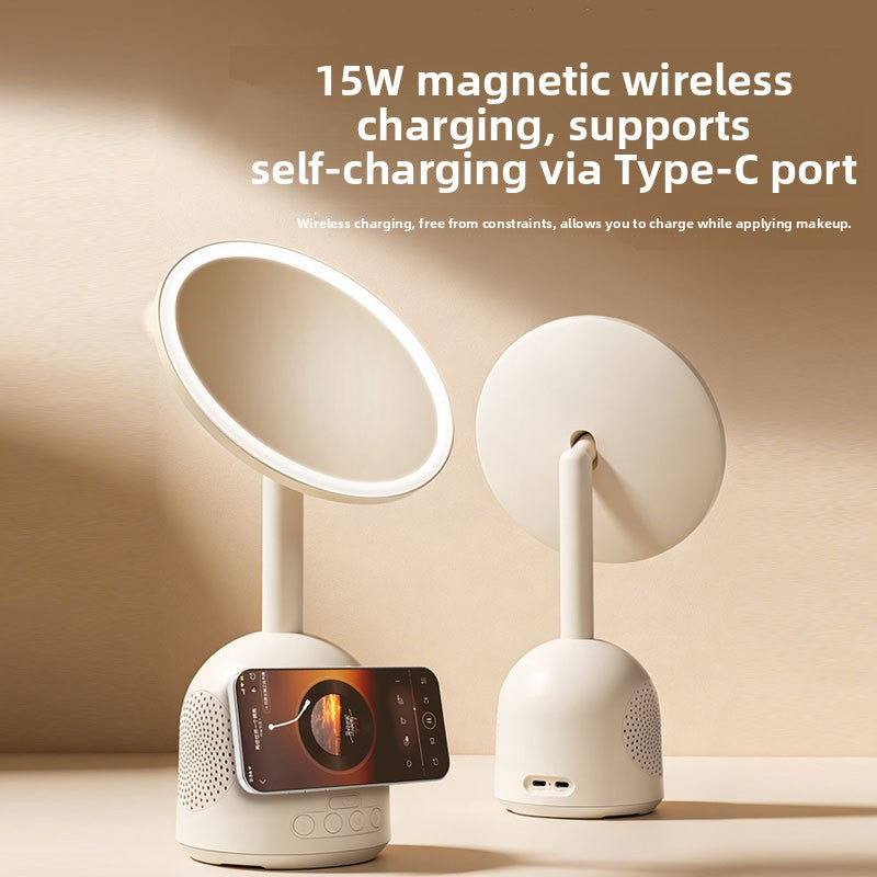 Smart Magnetic Wireless Charging Bluetooth Makeup Mirror