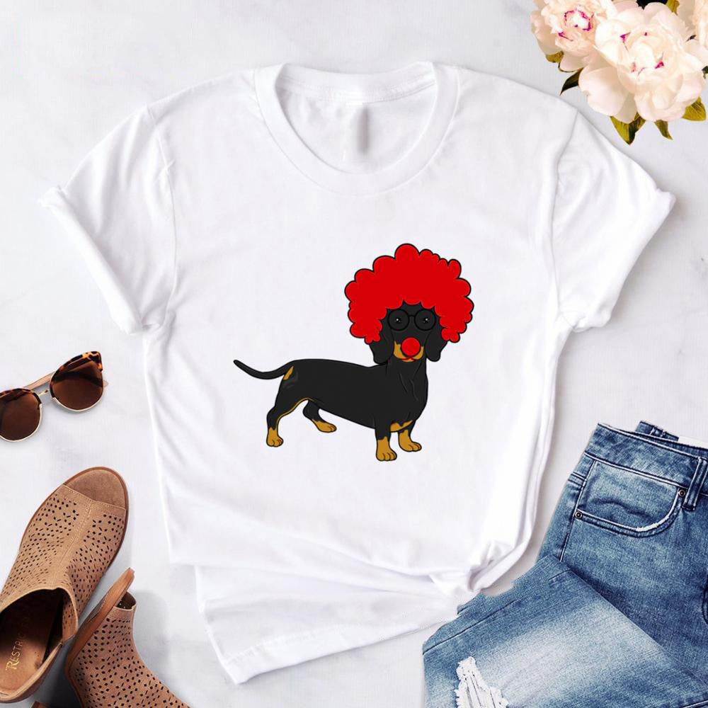 Dachshund Printed Women Tshirt