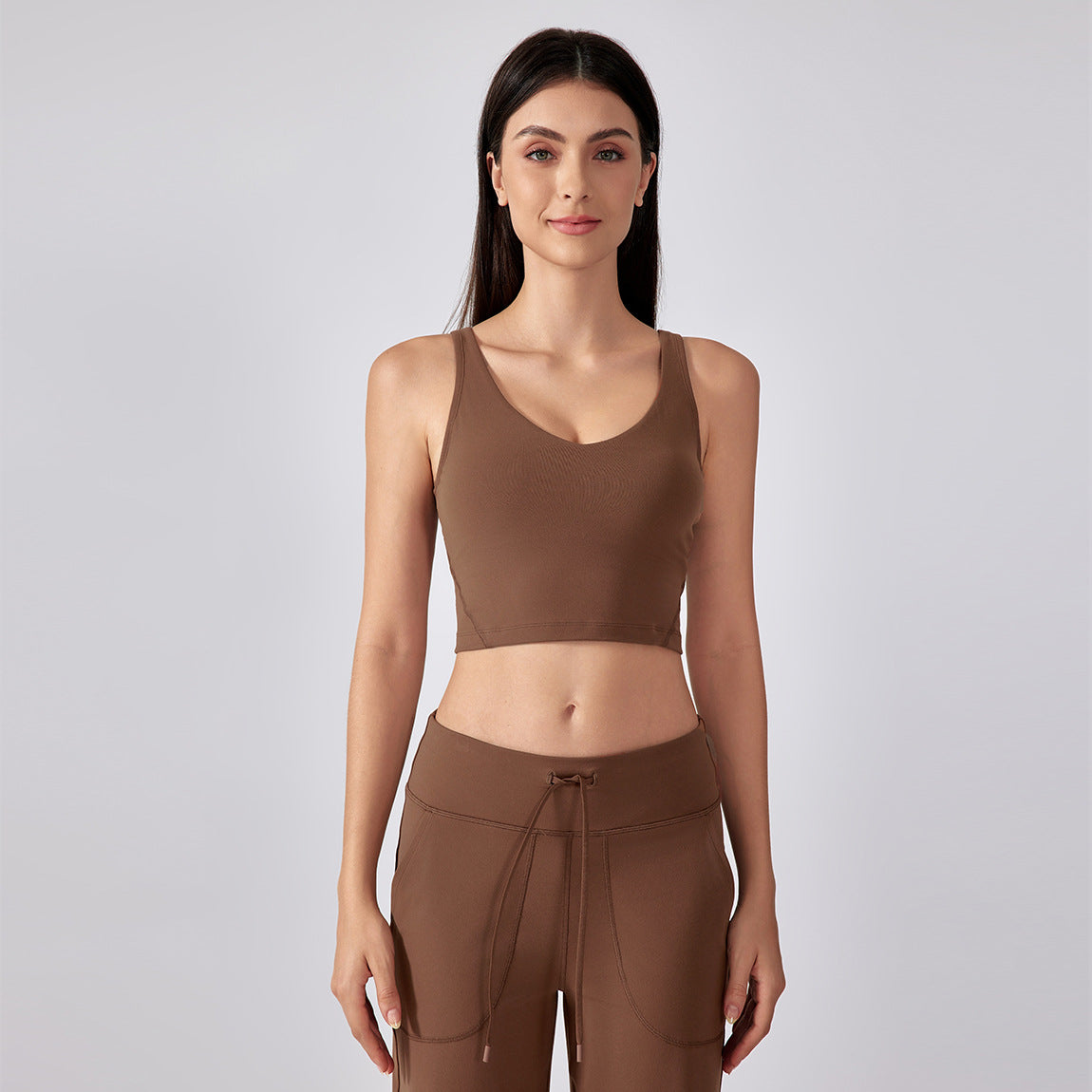 Women's shock-absorbing U-shaped back-support yoga underwear