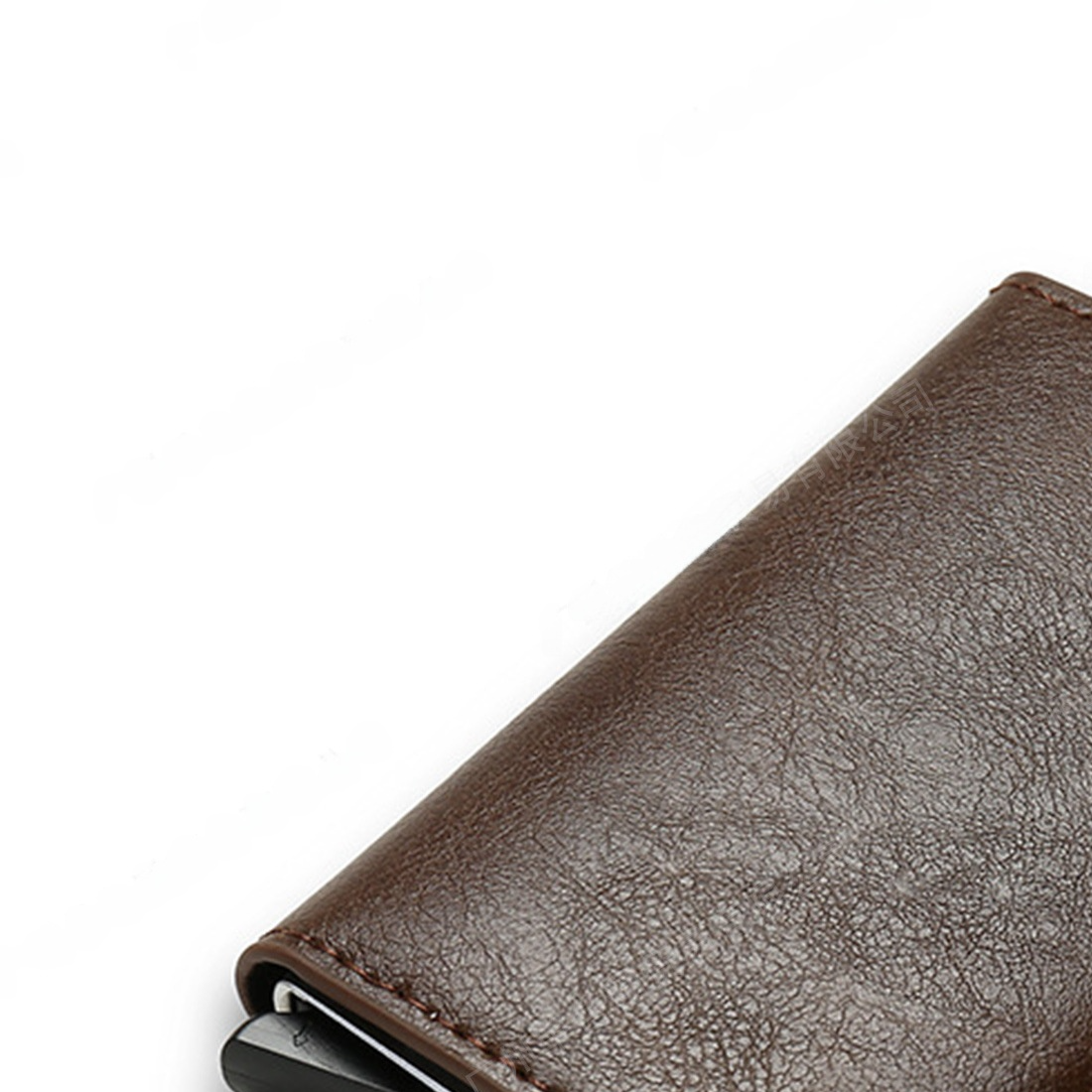 RFID Anti-Theft Automatic Pop-Up Card Holder Carbon Fiber Wallet