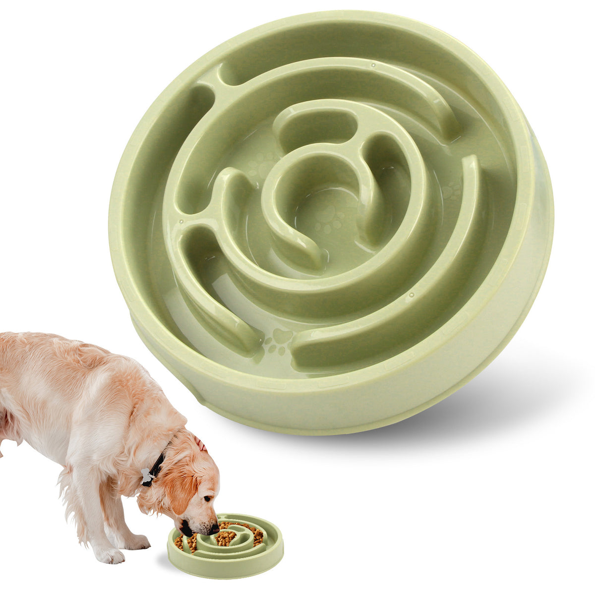 Slow Feeder Dog Bowl Puzzle Toy