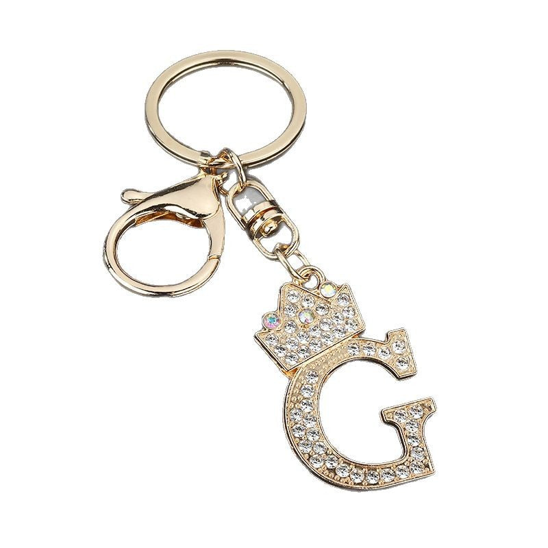 Fashion Zinc Alloy Letter Keychain Pendant