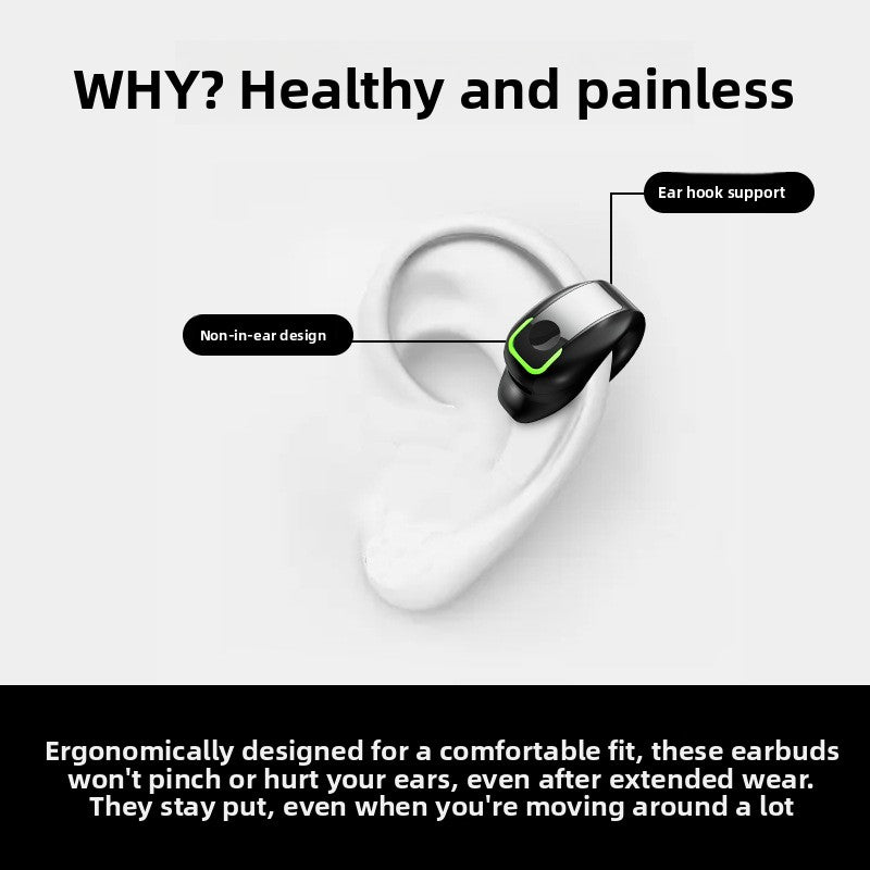Clip-On Single-Ear Bluetooth Earphone