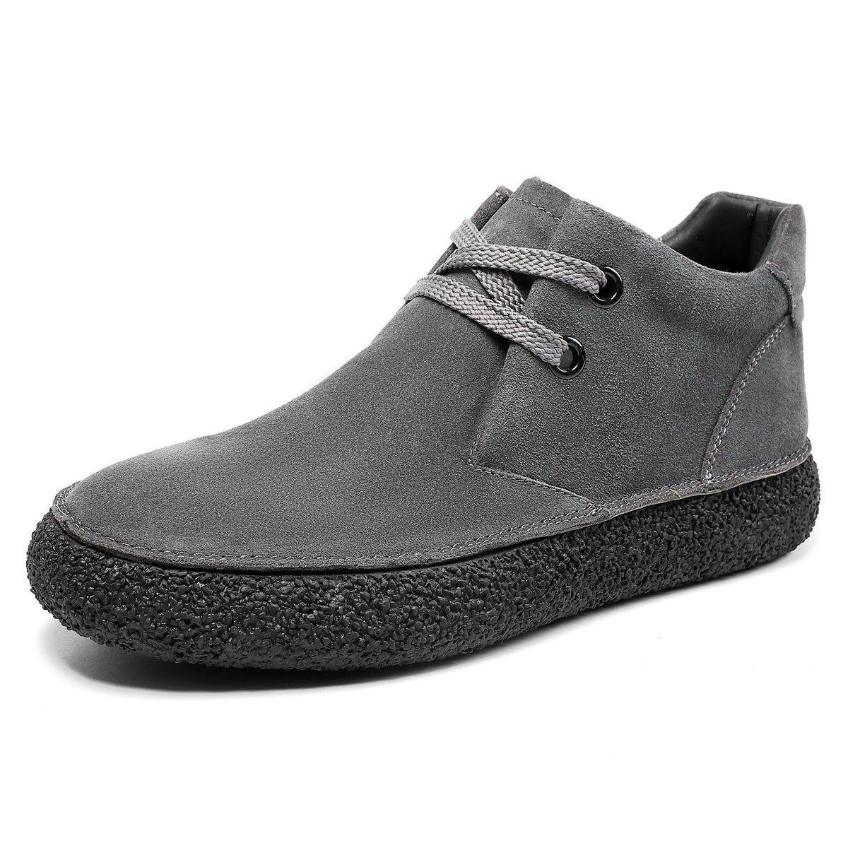 Mens Suede Leather Mid Top Casual Sneakers