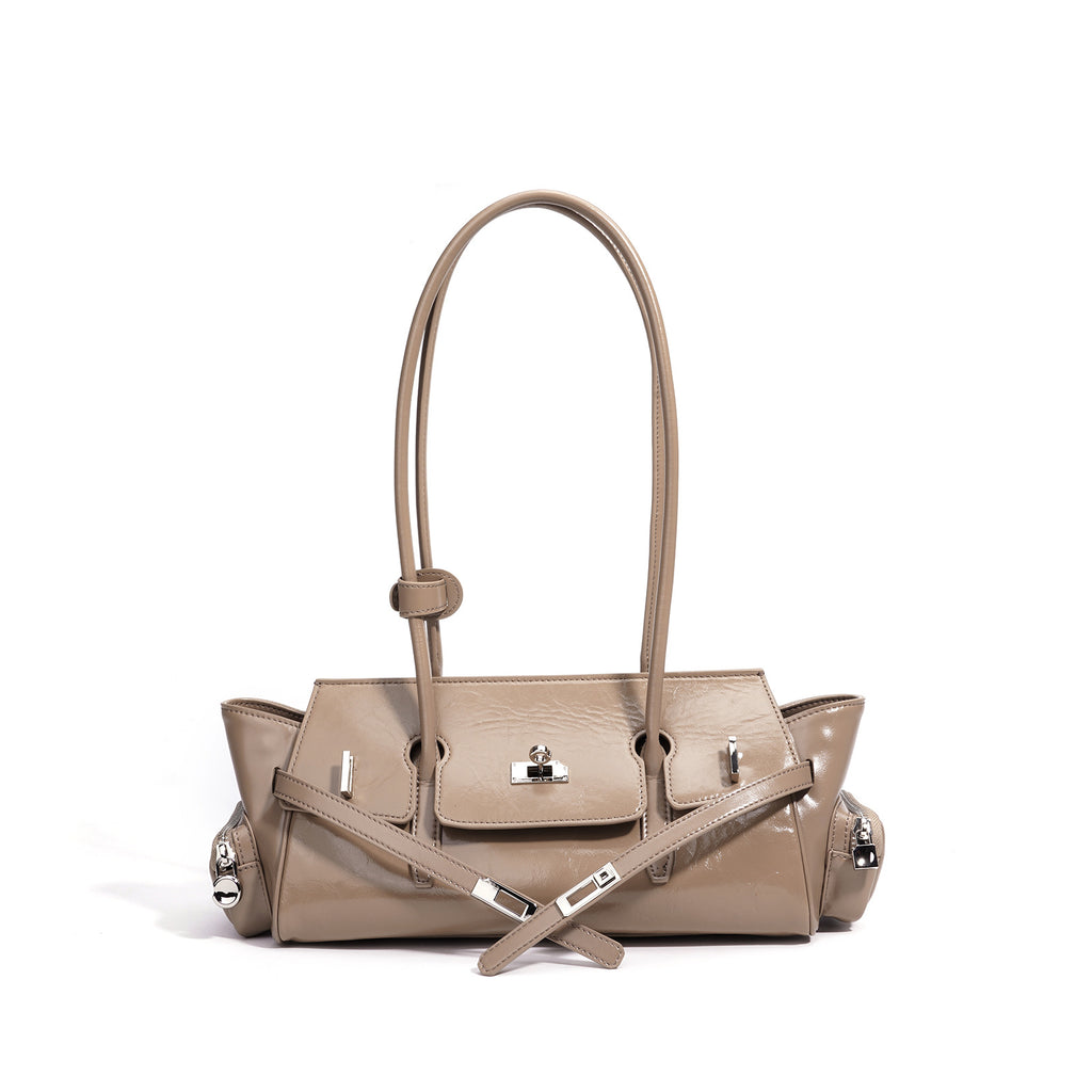 Genuine Leather Shoulder Handbag