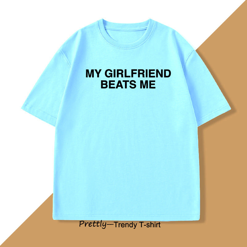 Humorous Graphic Cotton T-Shirt for Men