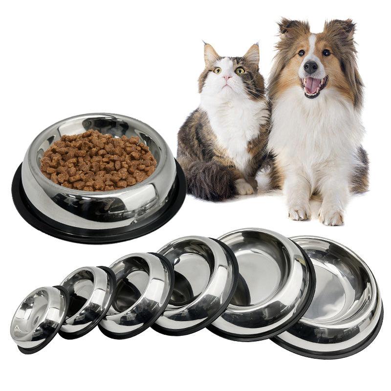 Stainless Steel Anti-Slip Pet Food Bowl