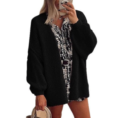 Womens Knitted Cardigan Loose Fit