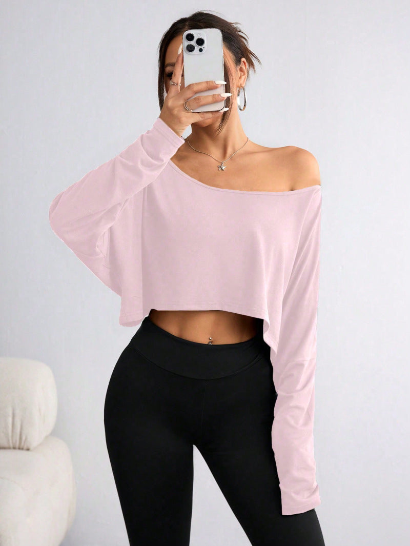 Womens Off Shoulder Loose Fit Tshirt