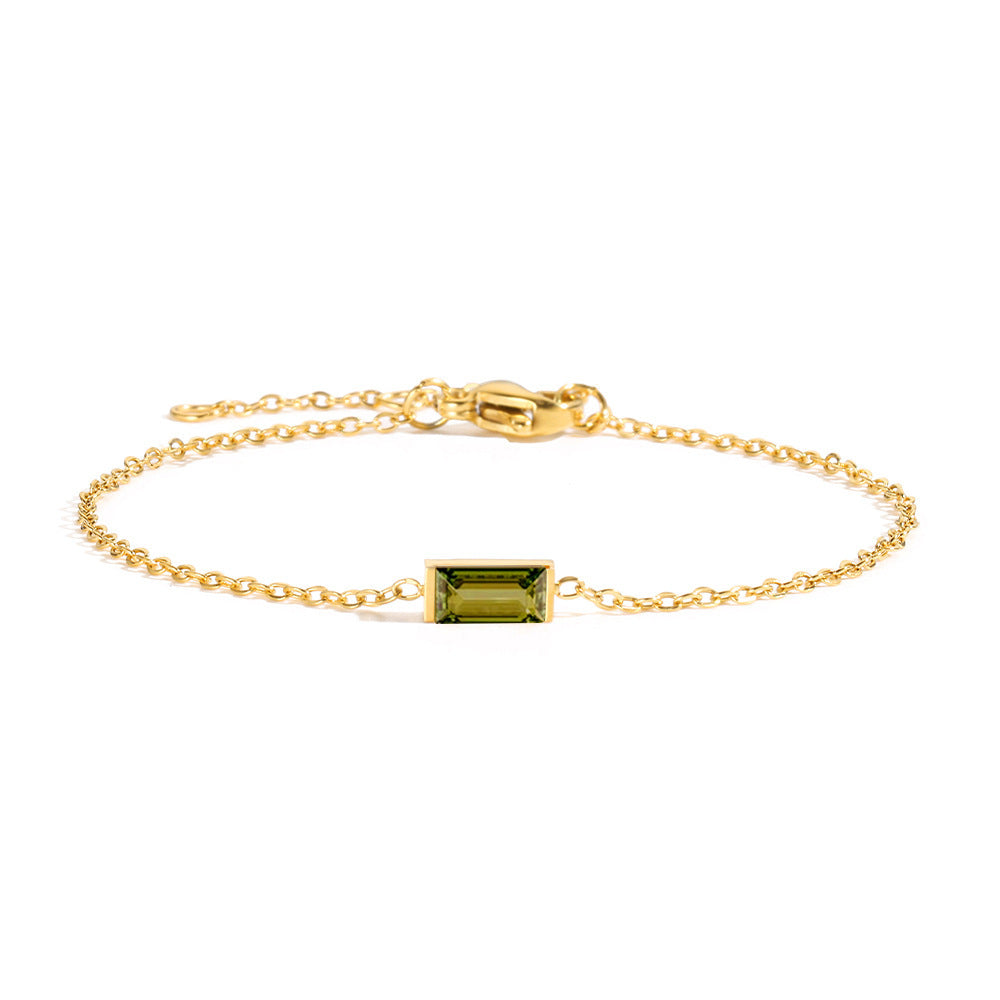Zirconium Titanium Steel Geometric Bracelet