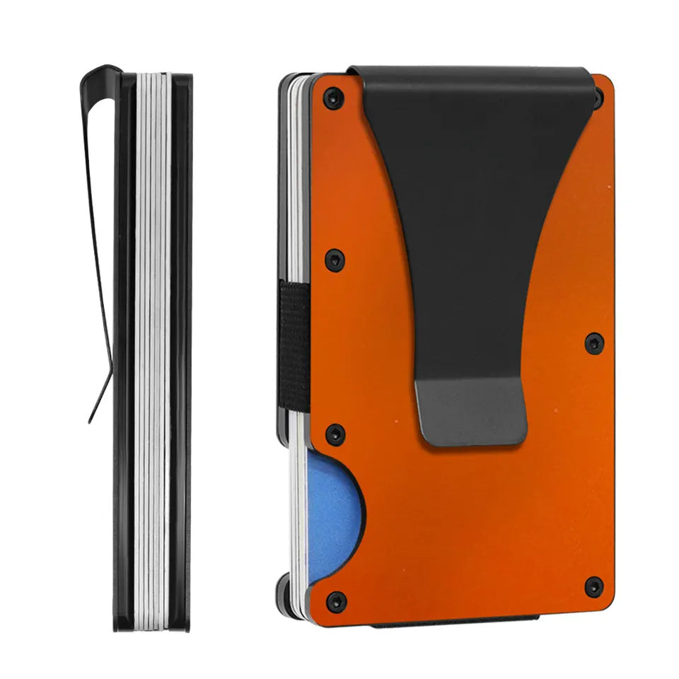 Aluminum Alloy RFID Blocking Card Holder Wallet