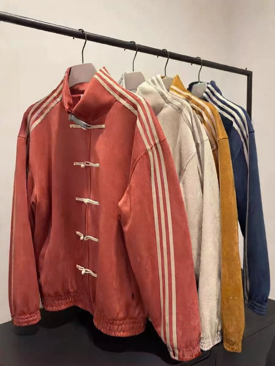 Men's and women's stand-up collar jackets