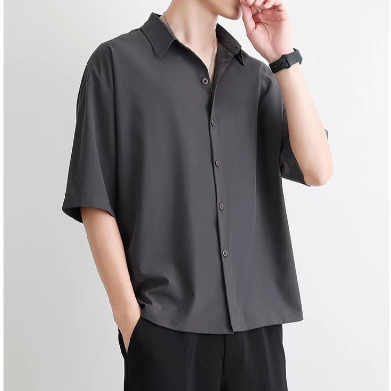 Ice Silk Short Sleeve Shirt