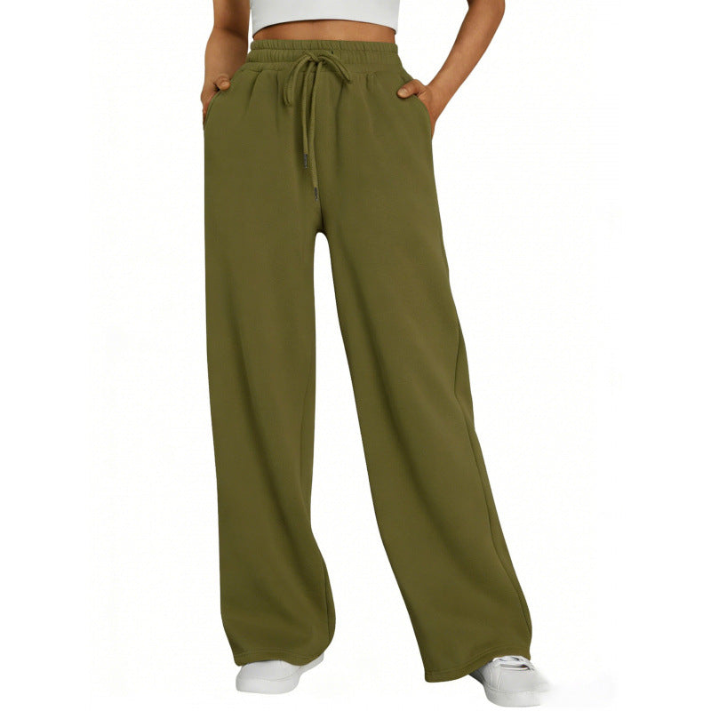 Unisex Loose Fit Polyester Long Pants
