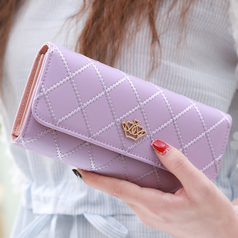 Women's Embroidery Pattern Three-fold Wallet