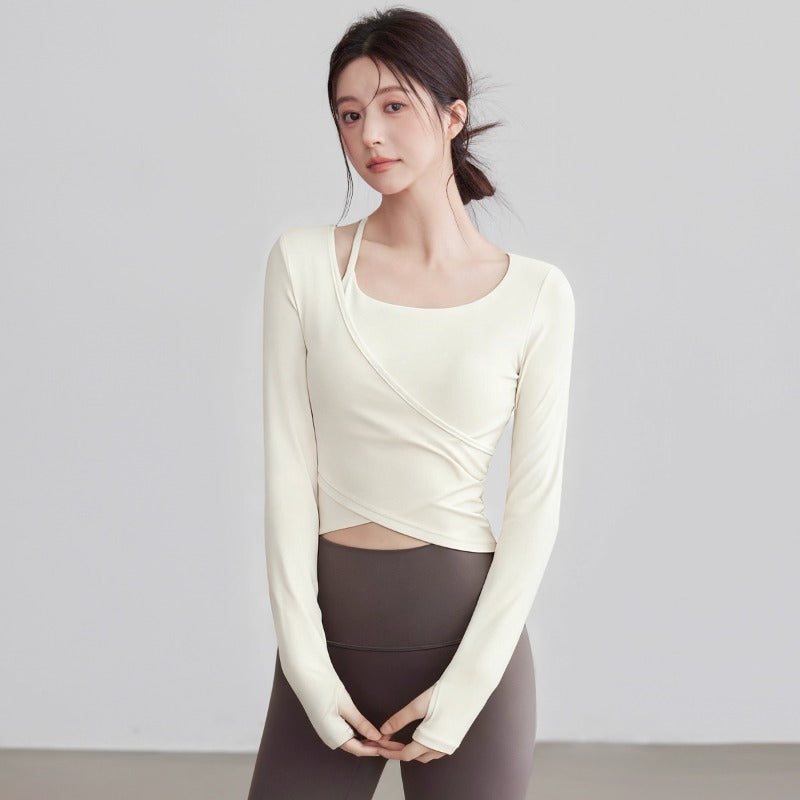 Womens Long Sleeve Yoga Top