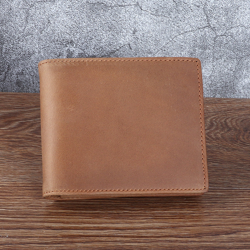 Mens Genuine Leather Horizontal Wallet