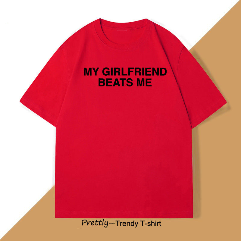 Humorous Graphic Cotton T-Shirt for Men
