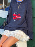 Knitted Animal Pattern Sweater Unisex Long Sleeve