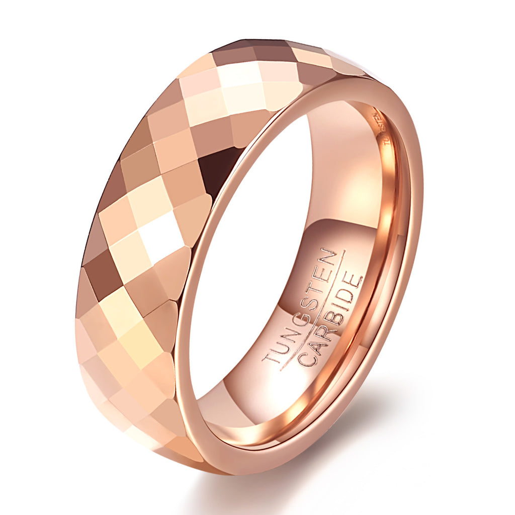 Gradient Color Tungsten Steel Ring ? Unisex Geometric Design.