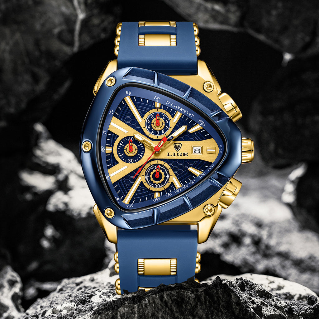 Polygonal Luminous Calendar Watch