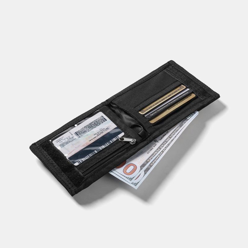 Oxford Cloth Mens Folding Wallet with Card Slots