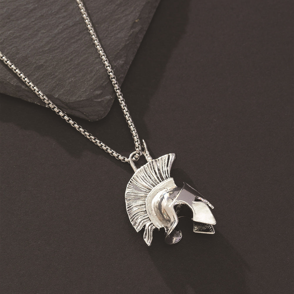 Letter Pendant Necklace with Vintage Chain