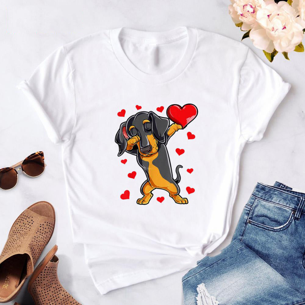 Dachshund Printed Women Tshirt