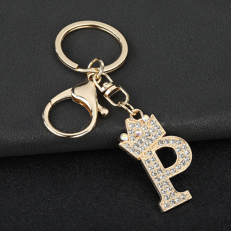 Fashion Zinc Alloy Letter Keychain Pendant