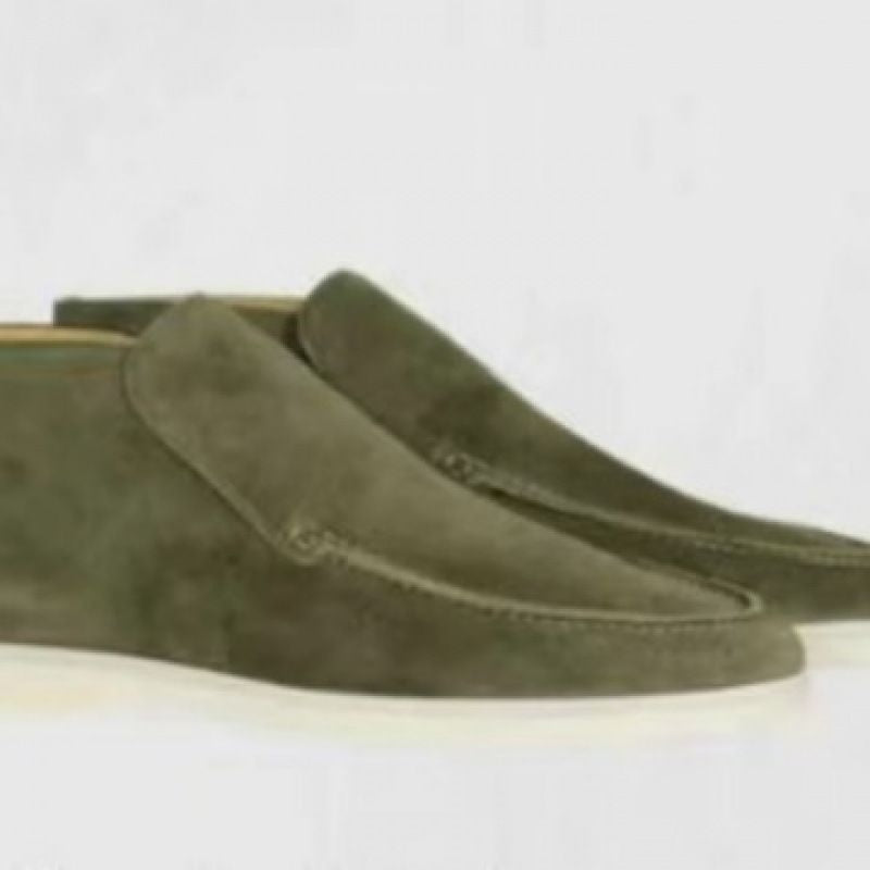 Men Open Toe Loafers Flat Shoes