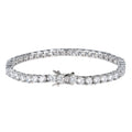 Hip Hop Tennis Chain 4mm Cubic Zirconia Full Diamond Bracelet Fashion Unisex Jewelry