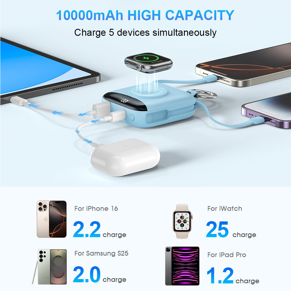 Watch Wireless Power Bank with Fast Charging Cable
