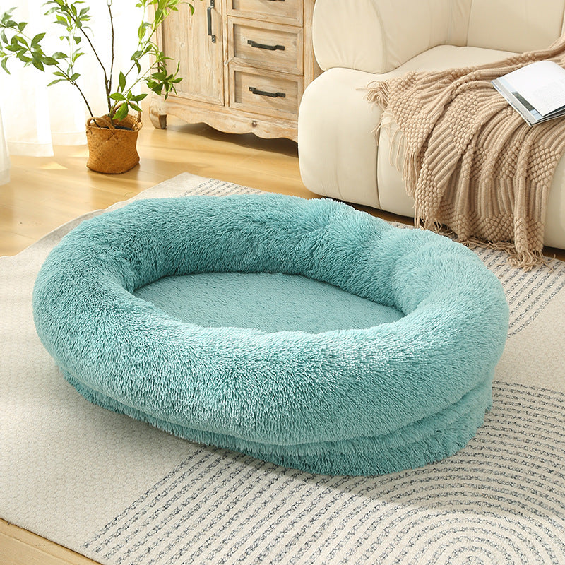 3D Cotton Yuanbao Pet Dog Bed with Waterproof Function