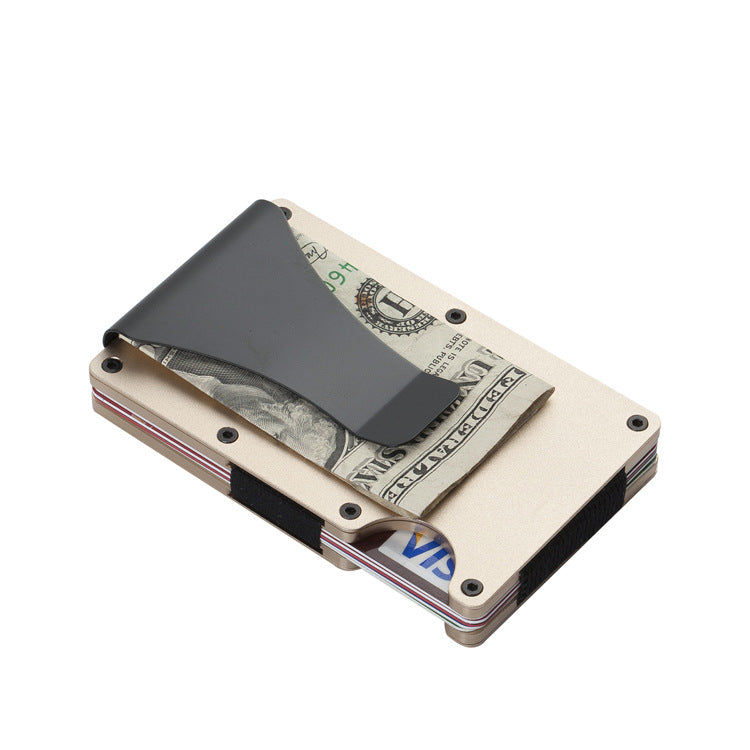 Aluminum Alloy RFID Blocking Card Holder Wallet