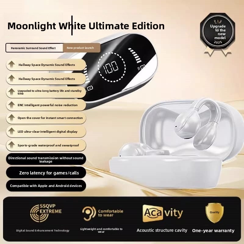 Clip-On Bluetooth Headphones