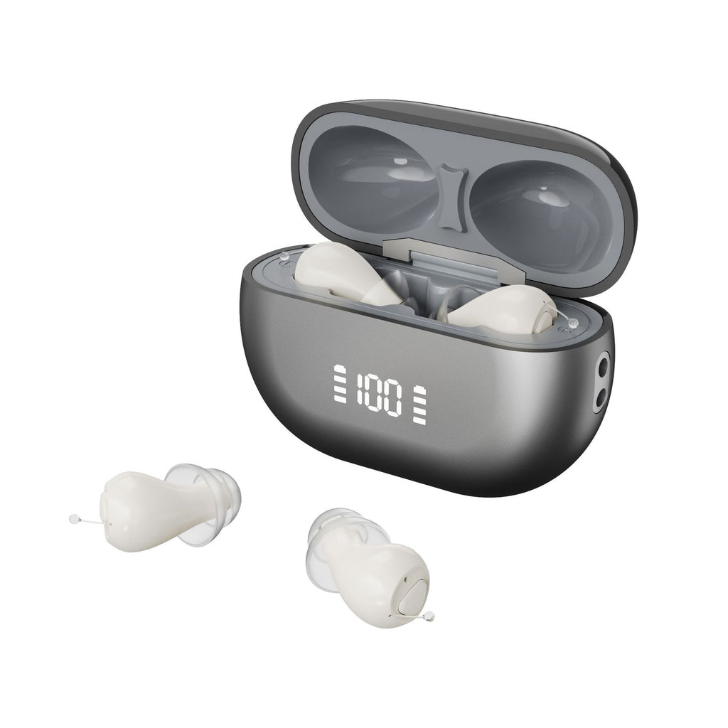 A charging compartment for hearing aid users