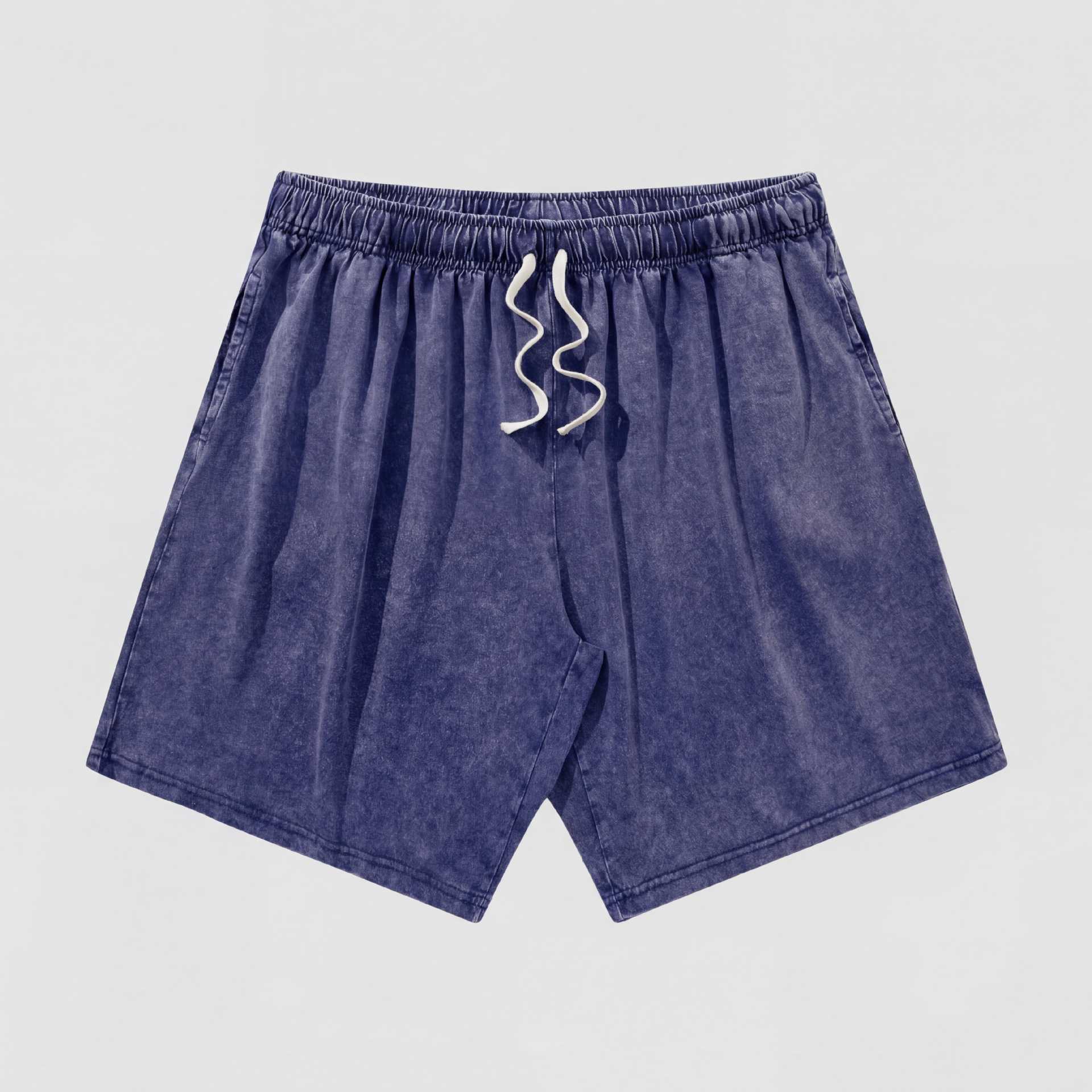 Men's Vintage Washed Cotton Shorts Set