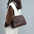 Women's Large Capacity Genuine Leather Shoulder Crossbody Bag