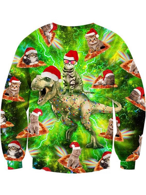 Christmas Animal Print Sweatshirt