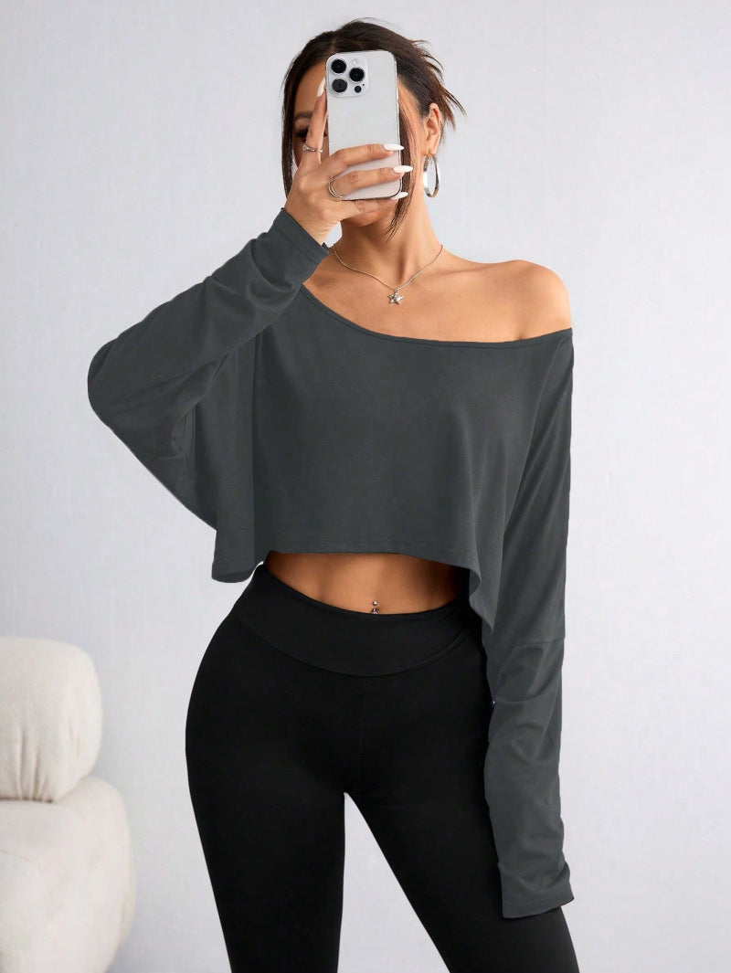 Womens Off Shoulder Loose Fit Tshirt