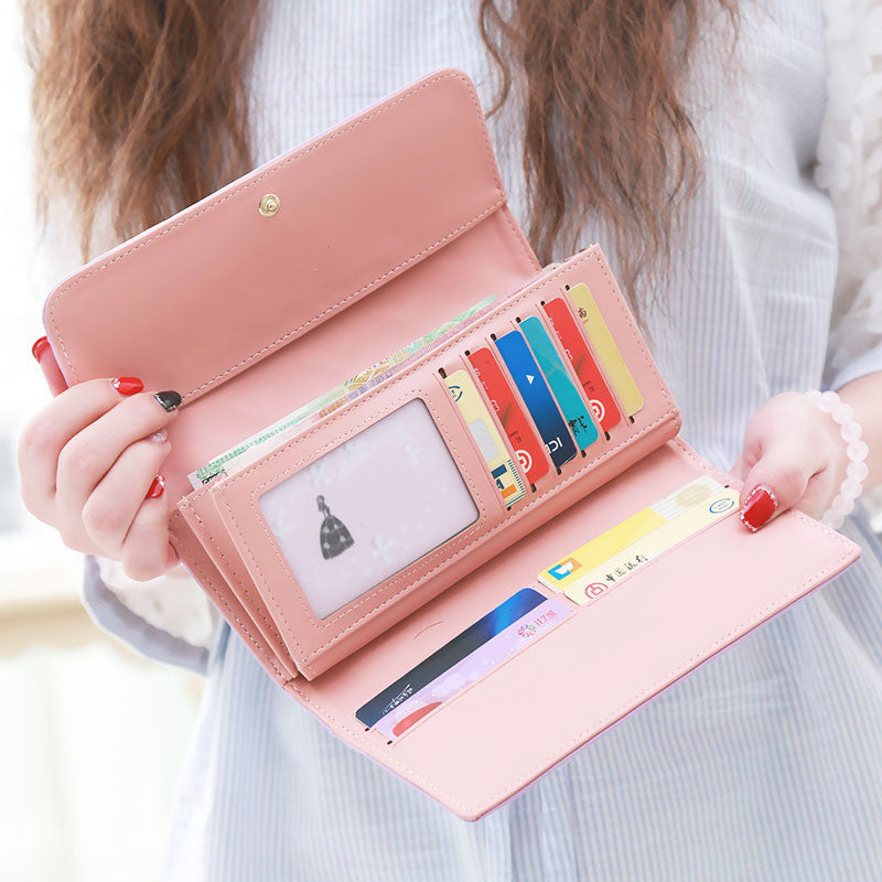 Women's Embroidery Pattern Three-fold Wallet