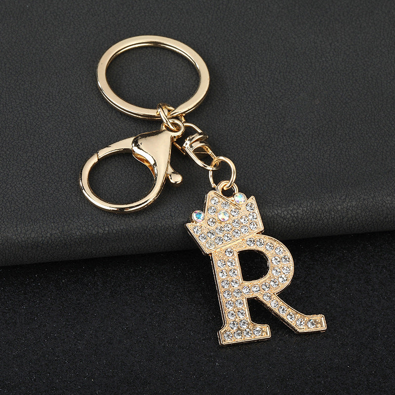 Fashion Zinc Alloy Letter Keychain Pendant
