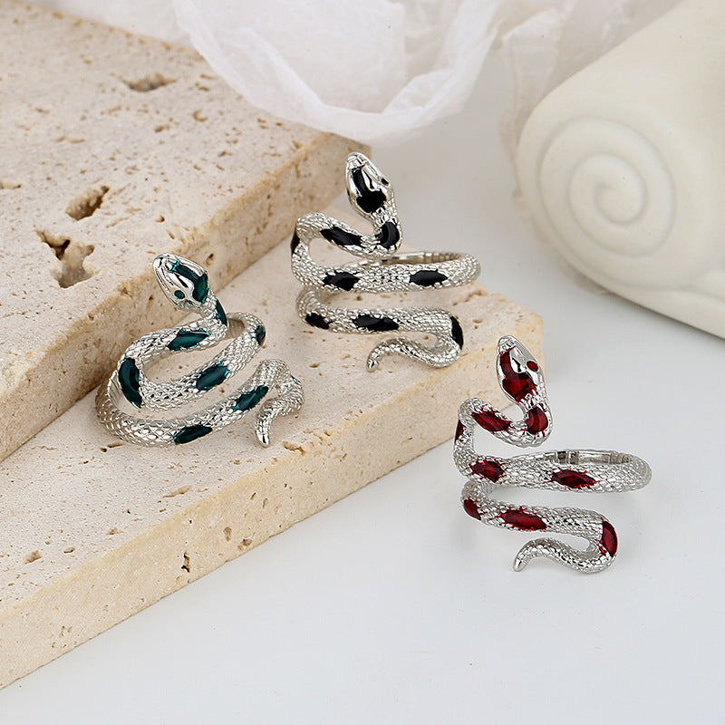 Snake Epoxy Adjustable Open Ring