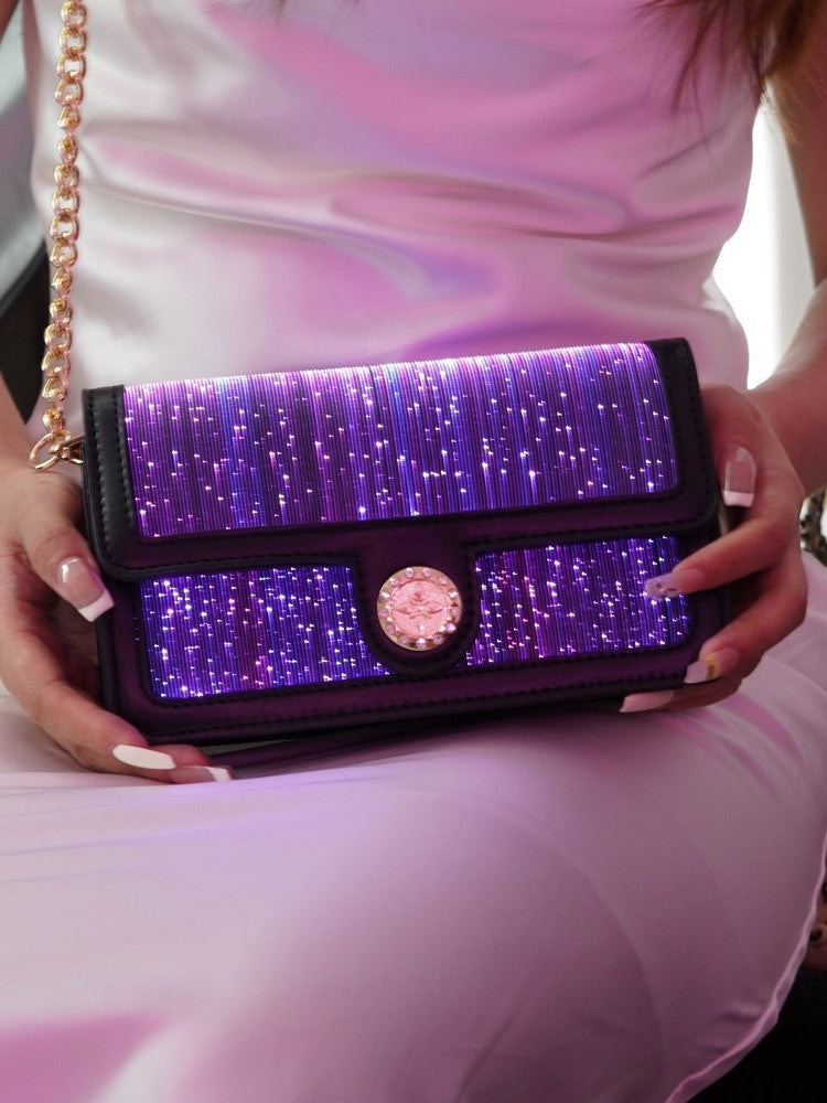Luminous Crossbody Bag with Color Changing Feature