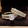 Zircon Double Layer Engagement Ring