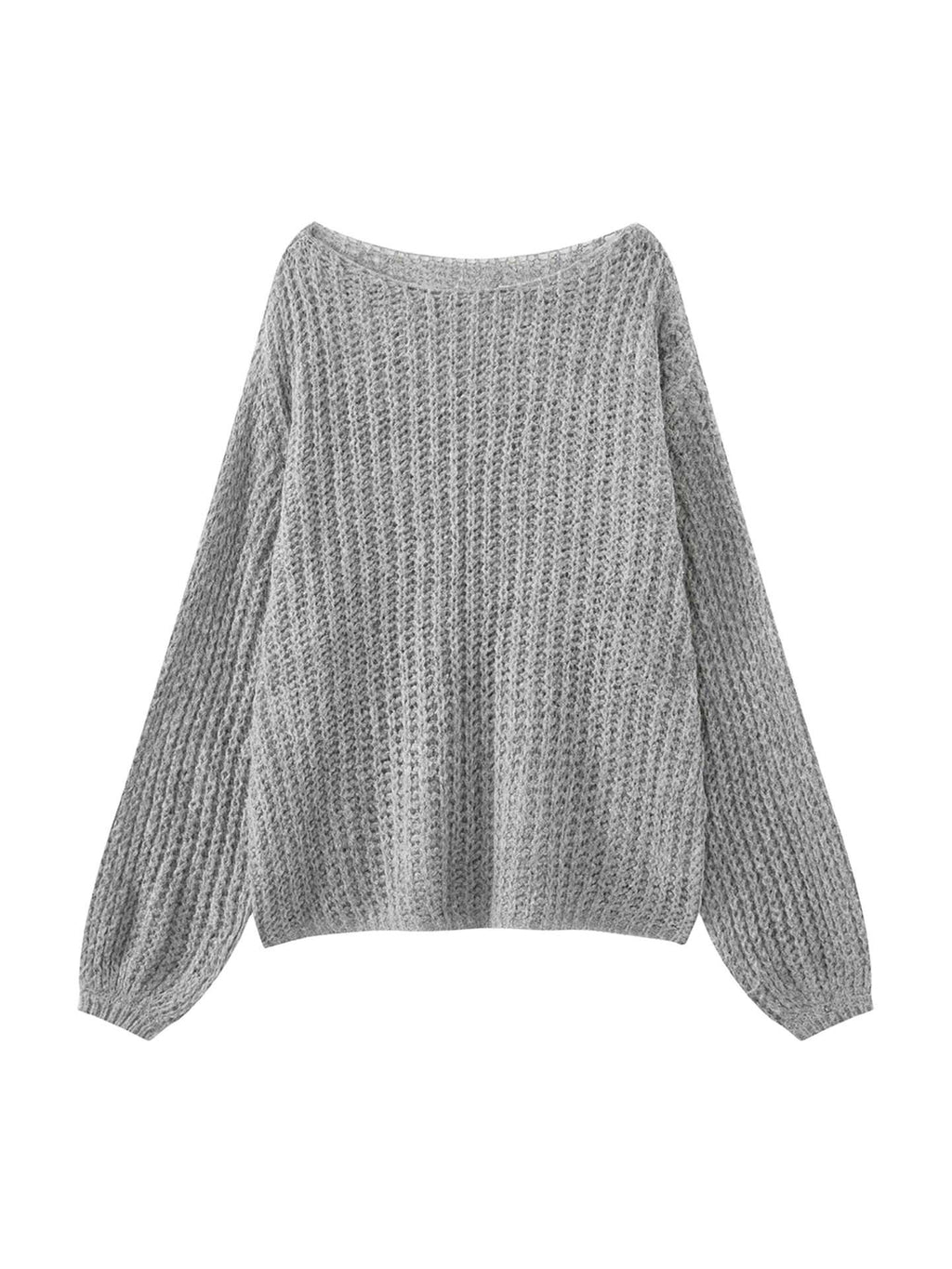 Womens Loose Fit Mohair Blend Sweater