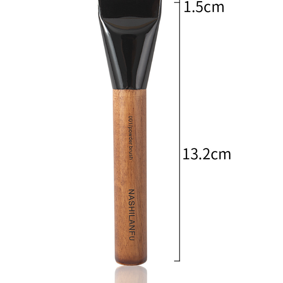 14-Piece Natural Wood Makeup Brush