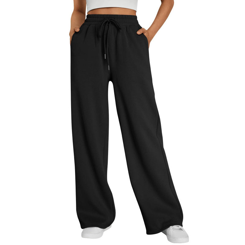 Unisex Loose Fit Polyester Long Pants
